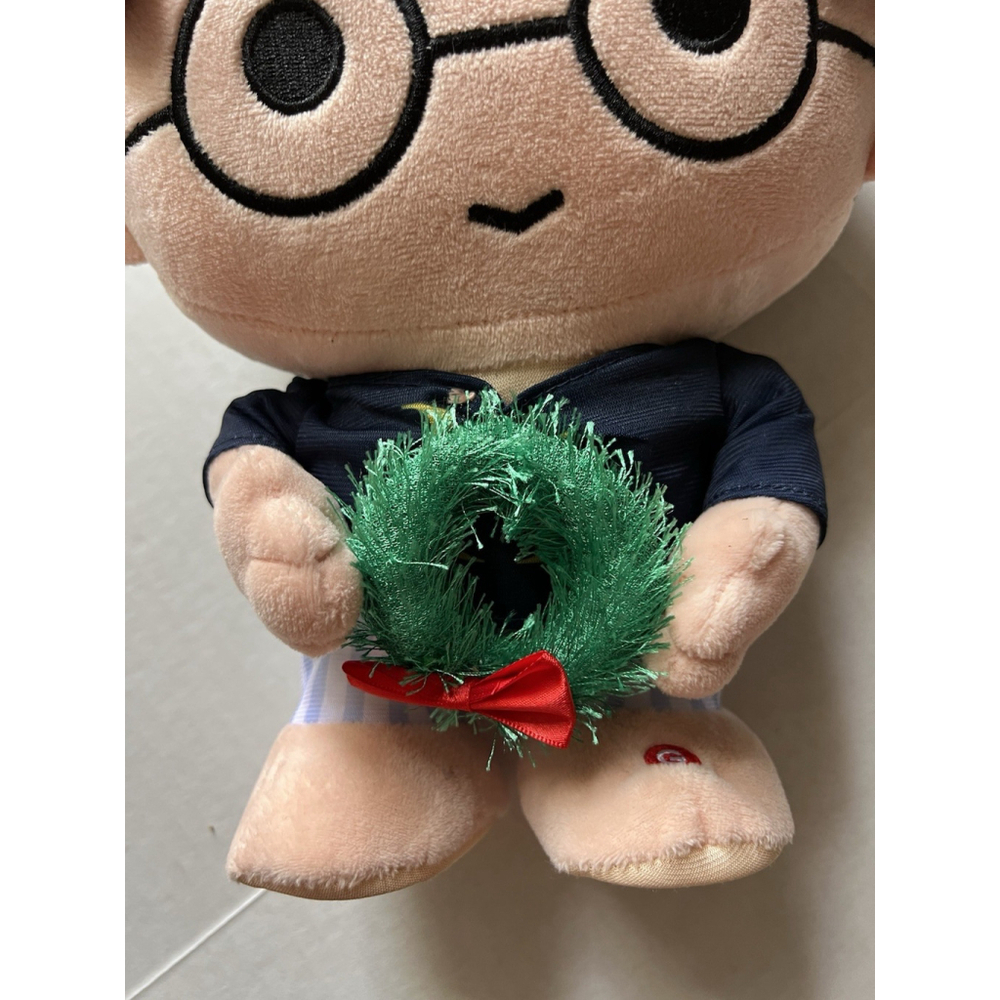 Harry Potter 11" Seasonal Animated Plush (Gemmy ) Walking Musical Xmas Wreath - Picture 2 of 8